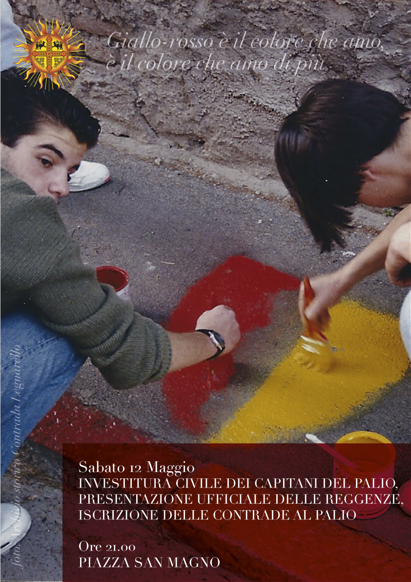 Legnano, Contrada Legnarello: 12/05 “Iscrizione delle Contrade al&nbsp;Palio”