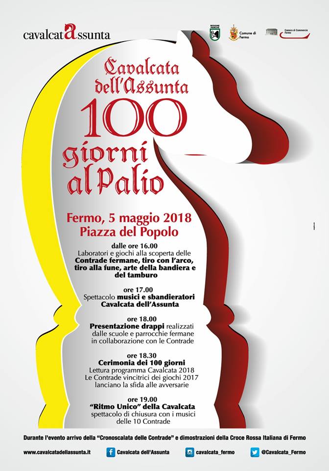 Cavalcata dell’Assunta di Fermo:  Domani 12/05 “100 Giorni al Palio” in Piazza del&nbsp;Popolo