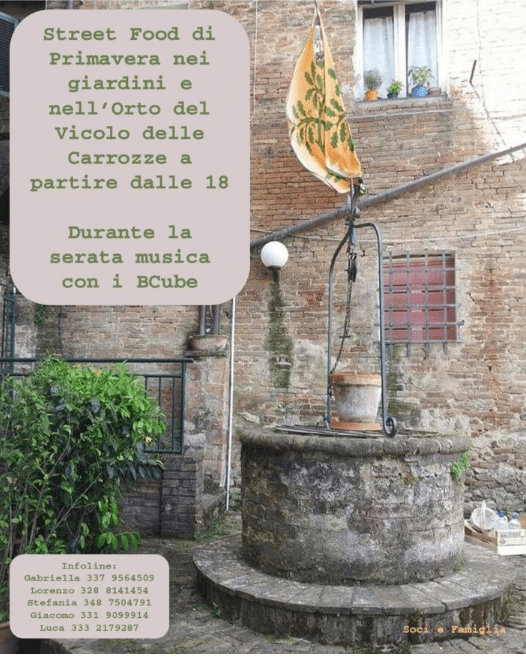 Contrada della Selva, Società Rinoceronte: 18/5 ” Street Food Selvaiolo”