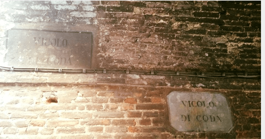 Angoli pittoreschi di Siena: Vicolo di&nbsp;Coda