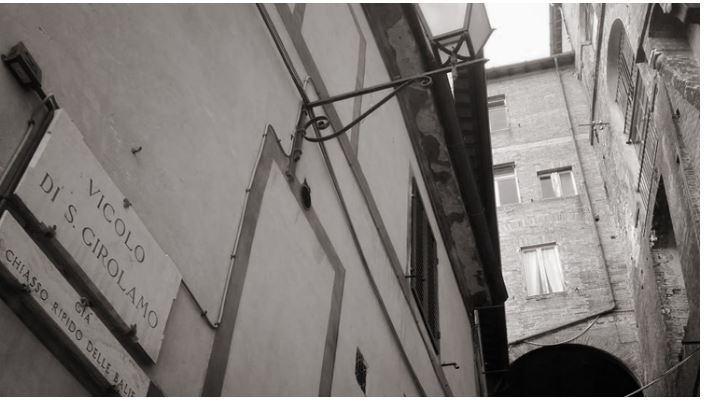 Angoli pittoreschi di Siena: Vicolo di San&nbsp;Girolamo