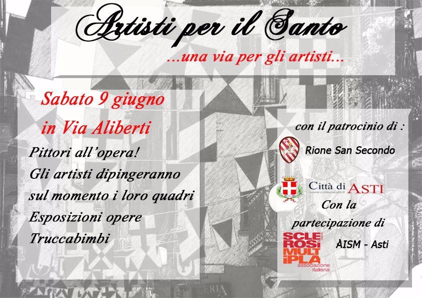 Asti, Rione San Secondo: 09/06 “Artisti per il&nbsp;Santo”