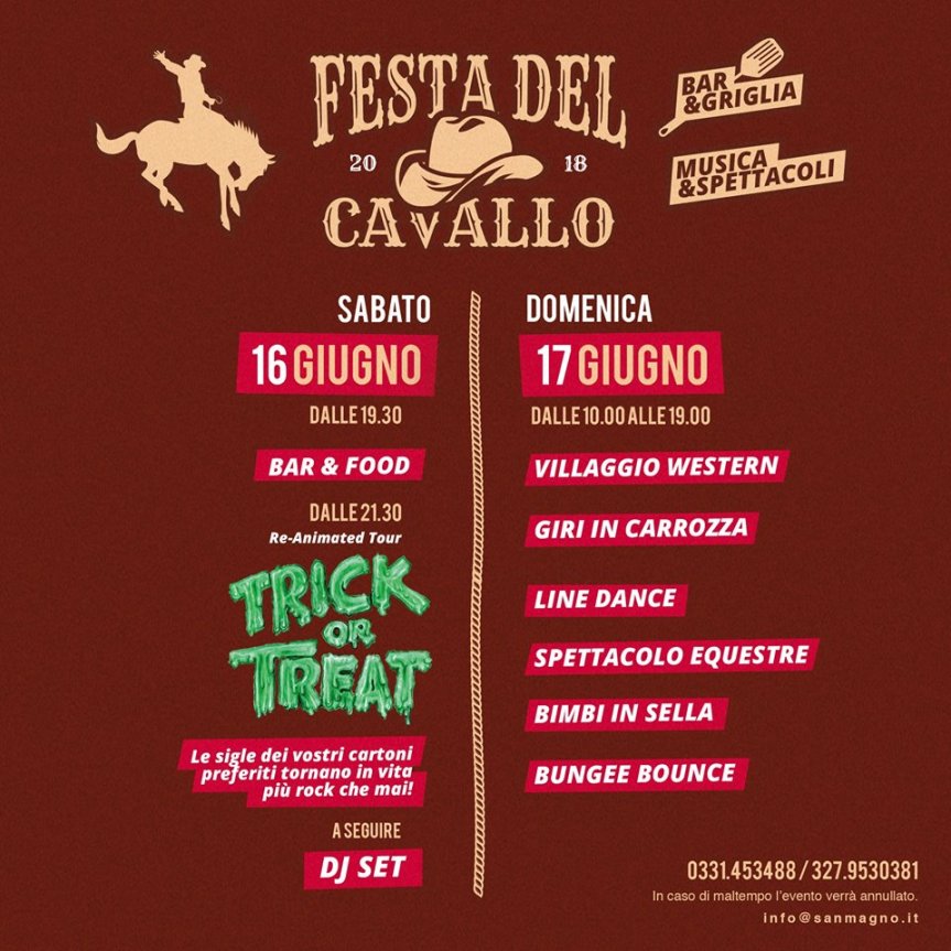Palio di Legnano, Contrada San Magno: 16-17/06 “28^Festa del&nbsp;Cavallo”