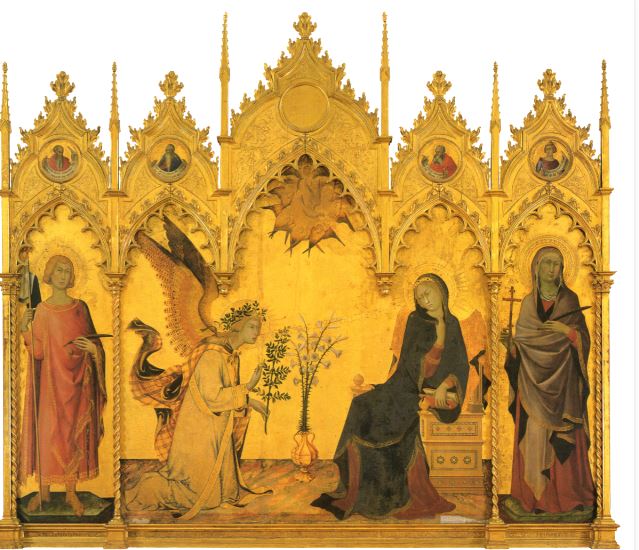 Siena, Un Po’ di Storia: Simone Martini, L’Annunciazione tra i Santi Ansano e&nbsp;Massima