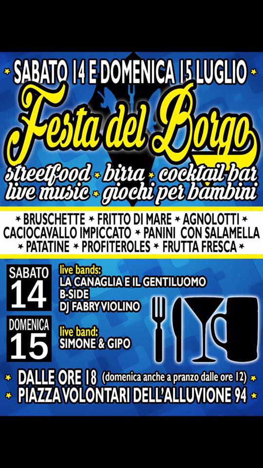 Asti, Tanaro: 14-15/07 “Festa del&nbsp;Borgo”