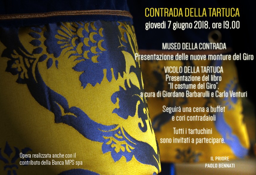 Siena, Contrada della Tartuca: 07/06 Presentazione delle monture del&nbsp;Giro