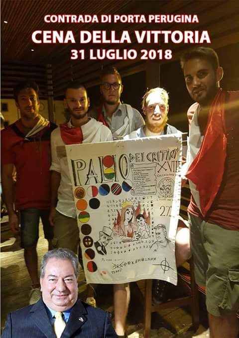 Castiglion Fiorentino, Palio dei Cretini: 31/07 Cena della Vittoria Porta&nbsp;Perugina