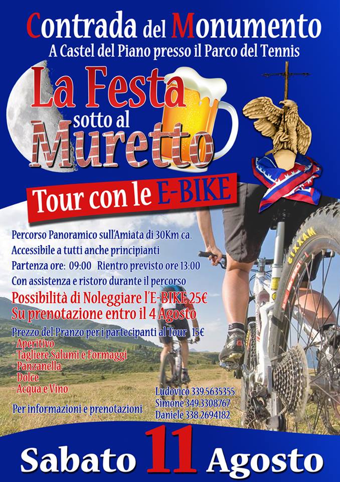 Palio di Castel del Piano, Contrada del Monumento: 11/08 Festa sotto al&nbsp;Muretto