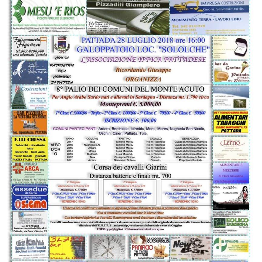 Pattada ( SS ): Sorteggio VIII° Palio dei Comuni del Monte&nbsp;Acuto