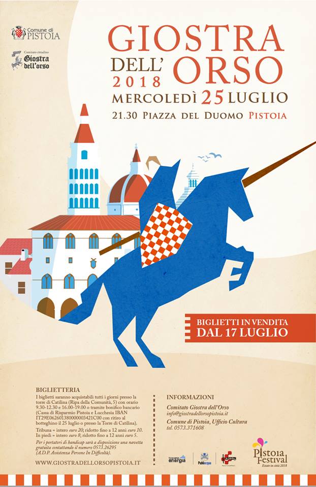 Pistoia, Giostra dell’Orso: Oggi 25/07 Il Giorno della Giostra, Il&nbsp;Programma