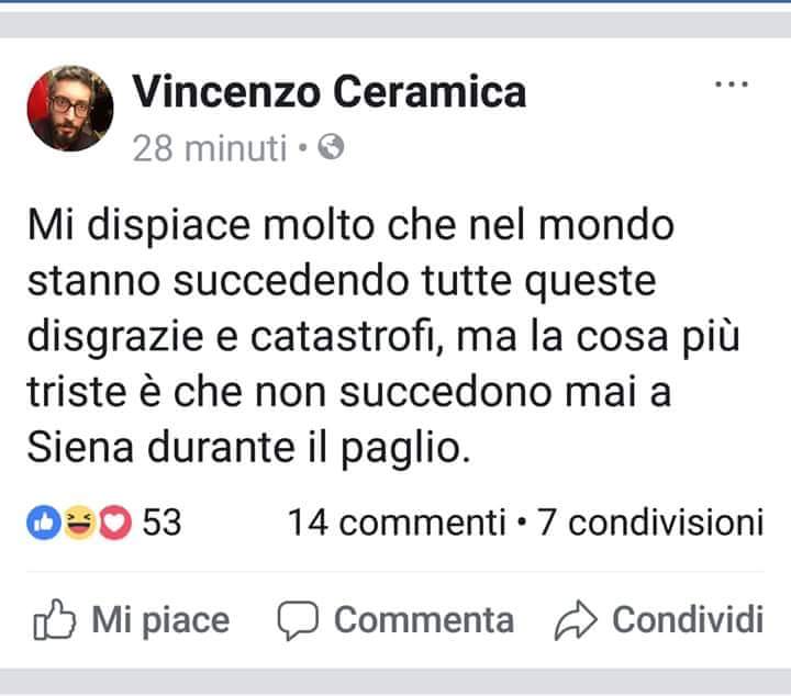 Palio di Siena: C’è anche il simpaticone furbone che inneggia alle stragi durante il&nbsp;Palio