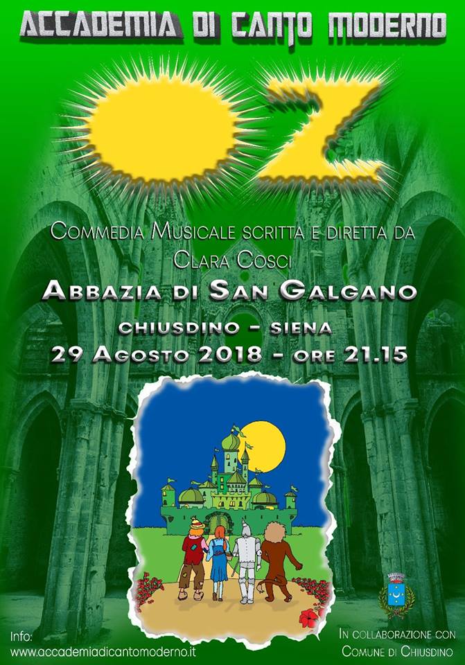 Siena: 29/08 A San Galgano torna il musical, in scena&nbsp;“OZ”