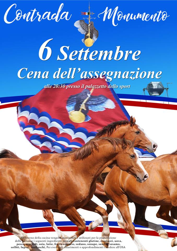 Palio di Castel del Piano: 06/09 Cena dell’Assegnazione