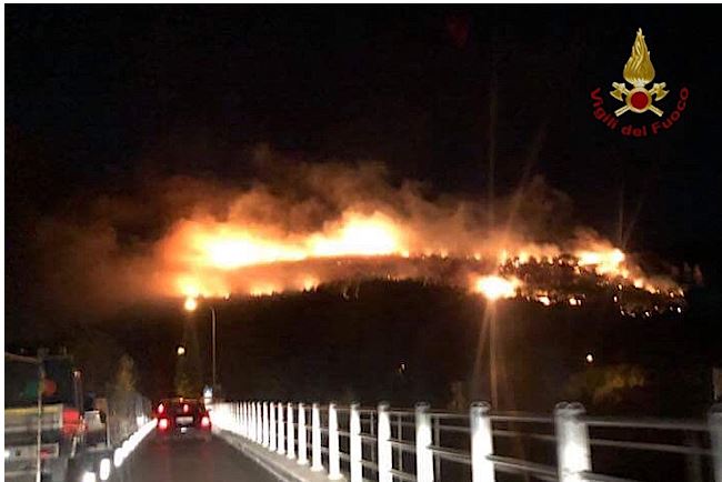 Toscana: Nuovo periodo a rischio incendi fino al 10&nbsp;ottobre