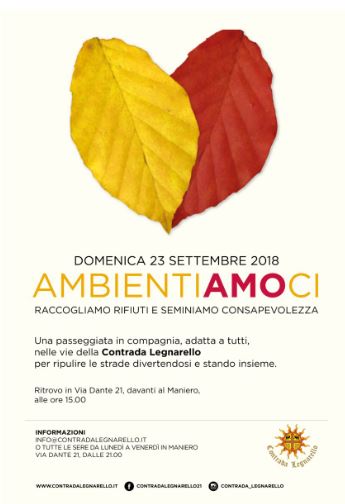 Legnano, Contrada Legnarello: 23/09 “Ambientiamoci”
