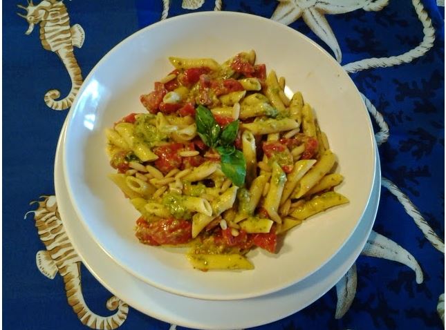 Siena, Gastronomia: Pasta pesto e&nbsp;pomodorini