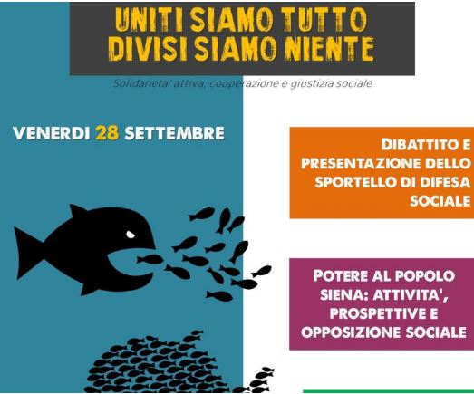 Siena, Politica: Potere al Popolo presenta lo Sportello di Difesa&nbsp;Sociale