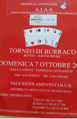 Palio di Legnano: 07/10 Torneo di Burraco alla Famiglia&nbsp;Legnanese