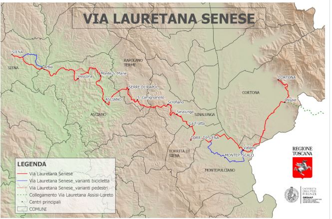 Toscana: Cammini, approvati i tracciati di quelli di San Francesco e della Via Lauretana&nbsp;Senese