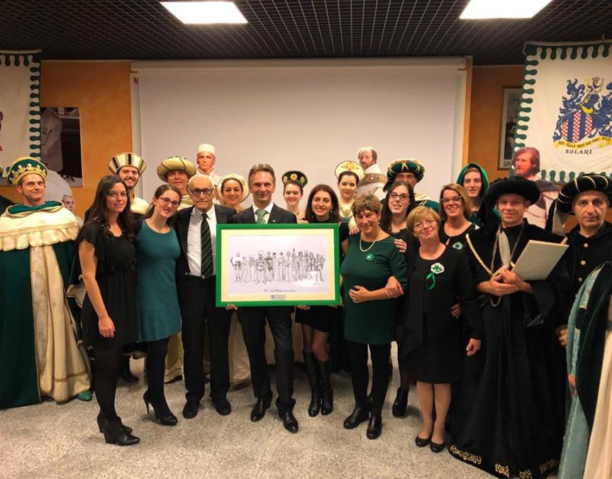 Palio di Asti, Rione San Martino – San Rocco: Il Rione ha ricevuto dal Soroptimist Club di Asti la “Pergamena d’Autore”