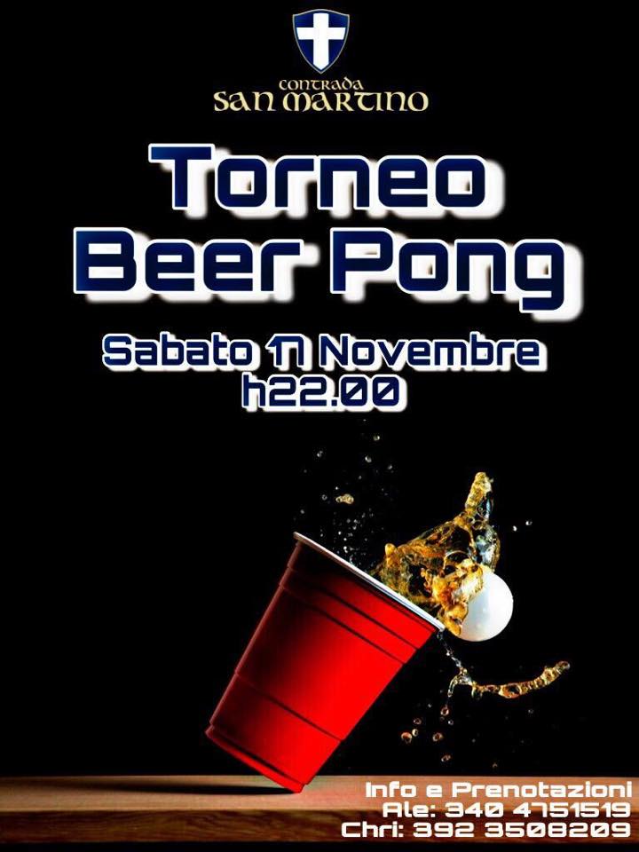 Palio di Legnano, Contrada San Martino: 17/11 Torneo beer&nbsp;pong