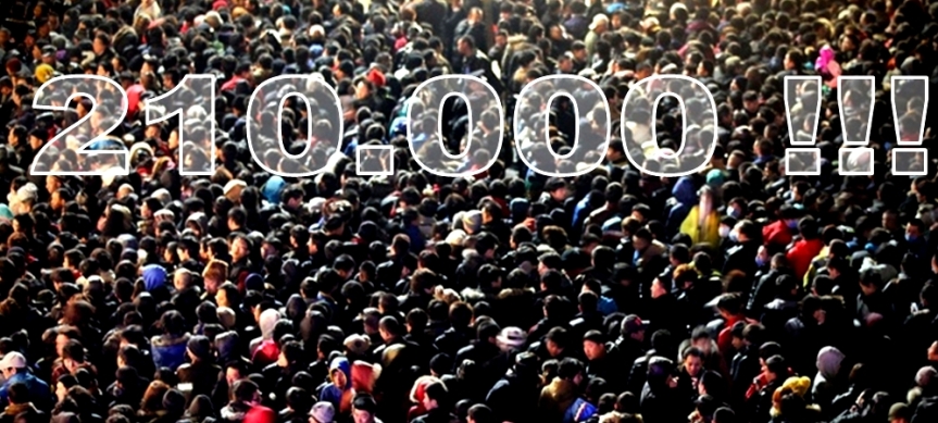Nuovo Record del Blog: Superata Quota 210.000 Visite!!