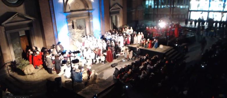Palio di Legnano:  Video del Presepe Vivente dal sagrato della&nbsp;Basilica