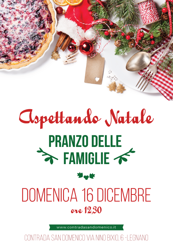 Palio di Legnano, Contrada San Domenico: 16/12  Aspettando Natale Pranzo delle Famiglie e Topolino e la Magia di&nbsp;Natale