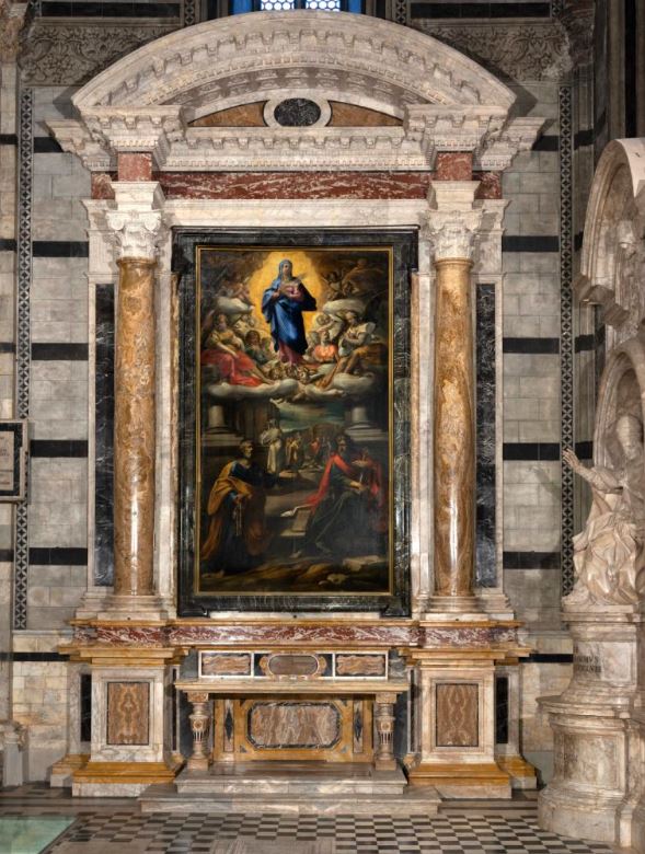 Siena: Duomo, restaurato l’altare dei Santi Pietro e Paolo