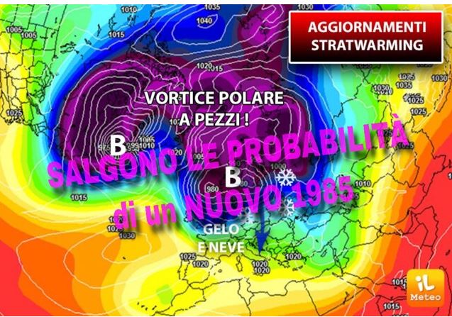 Italia, Meteo:  PAUROSA ANOMALIA al POLO NORD, PEGGIO del 1985, ecco perché rischia GROSSO Anche&nbsp;l’Italia