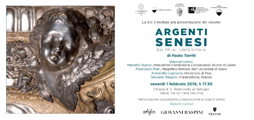 Siena, 01/02 ore 17.30 Presentazione del volume “Argenti&nbsp;senesi”
