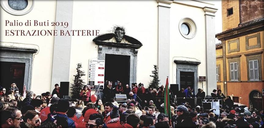 Palio di Buti: Curiosità sull’Estrazione delle Batterie del Palio 2019 avvenuta ieri&nbsp;13/01