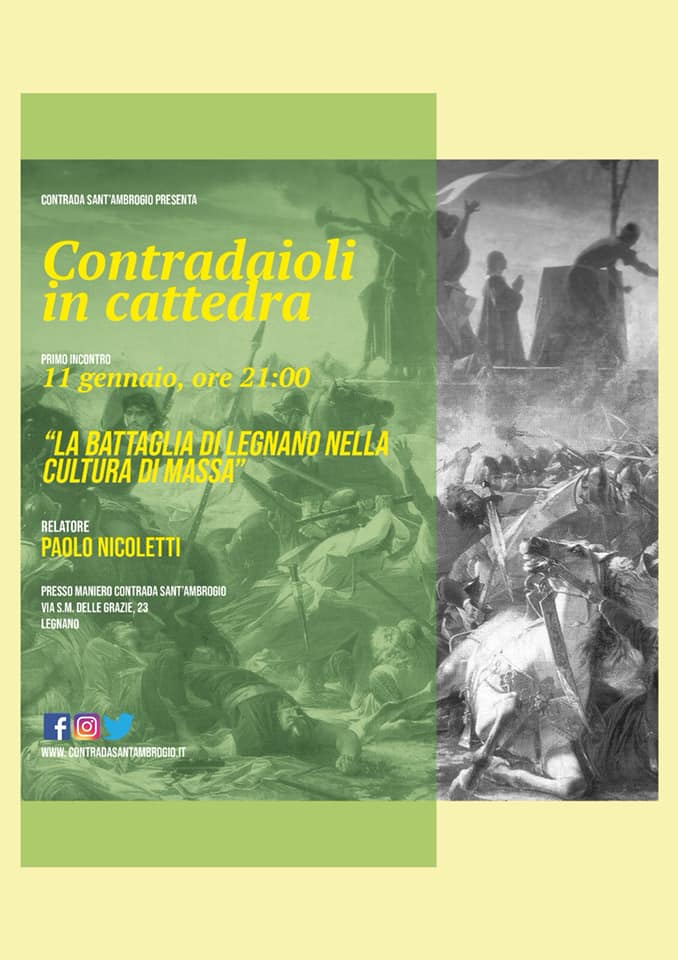 Palio di Legnano, Contrada Sant’Ambrogio: 11/01 Contradaioli in Cattedra. “La Battaglia di Legnano nella Cultura di&nbsp;Massa”
