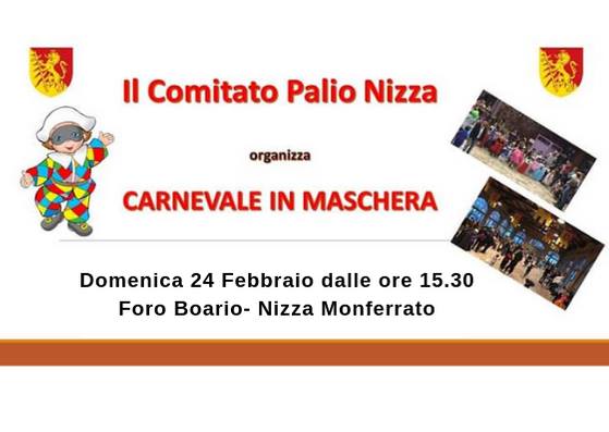 Palio di Asti, Comitato Palio Nizza Monferrato: 24/02 “Carnevale in Maschera”