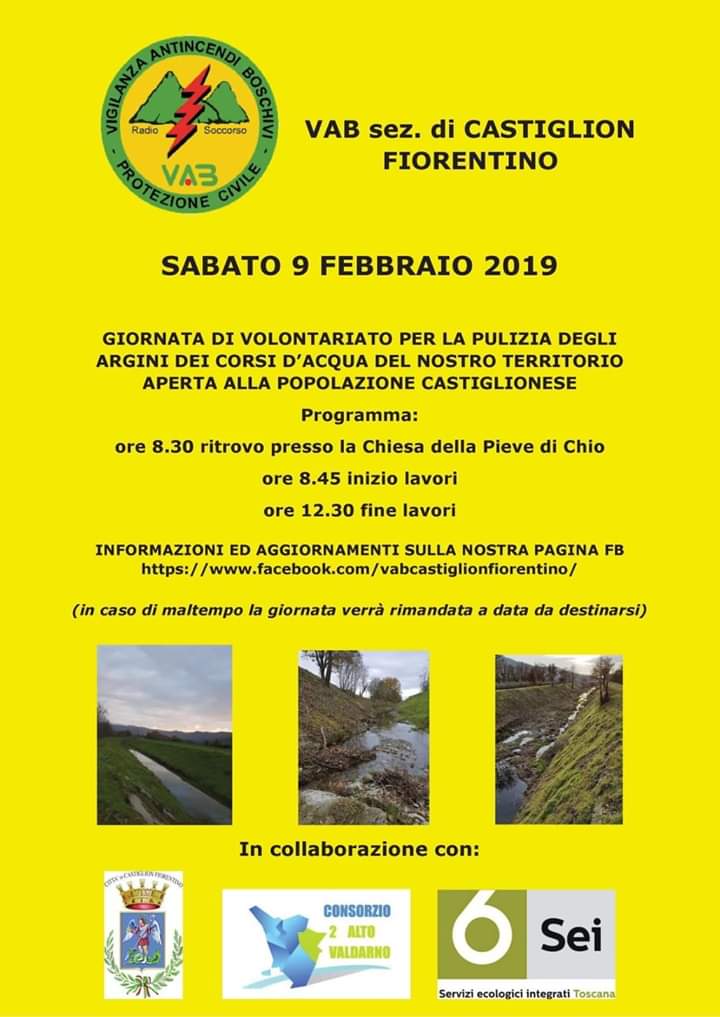 Palio di Castiglion Fiorentino: 09/02 Giornata di interventi con la Vab Castiglion&nbsp;Fiorentino