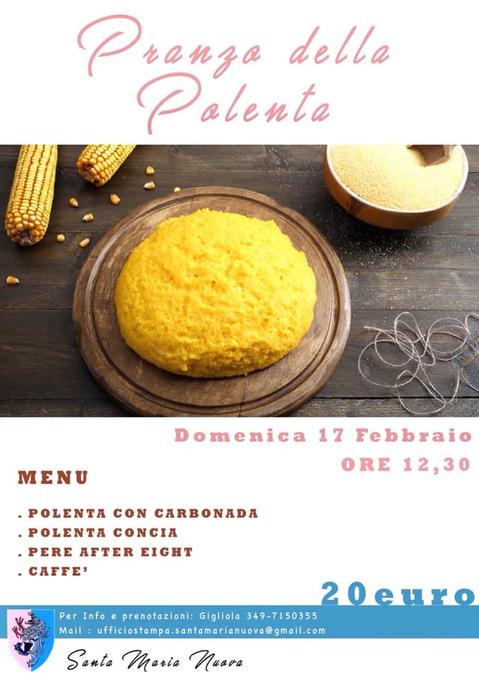 Palio di Asrti, Borgo Santa Maria Nuova: 17/02 Pranzo della&nbsp;Polenta