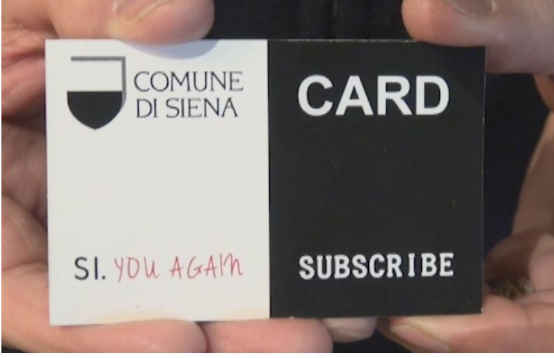 Siena: Ecco la card turistica “Si you again”, per tornare più volentieri a&nbsp;Siena