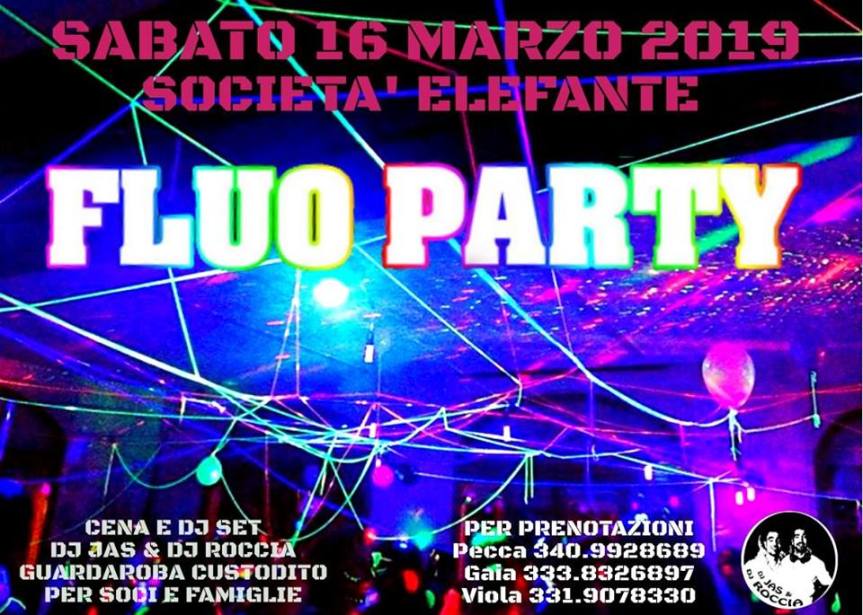 Siena, Contrada della Torre: 16/03 “Fluo&nbsp;Party”