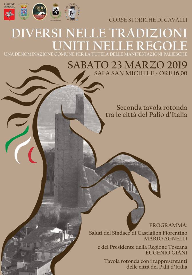 Palli d’italia: 23/03 ore 16.00 a Castiglion Fiorentino “Diversi nelle Trazioni Uniti nelle&nbsp;Regole”