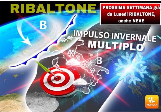 ITALIA, Meteo: Lunedí e TUTTA la PROSSIMA SETTIMANA RIBALTONE, ben 2 ATTACCHI INVERNALI con NEVE e GELO, ecco&nbsp;DOVE