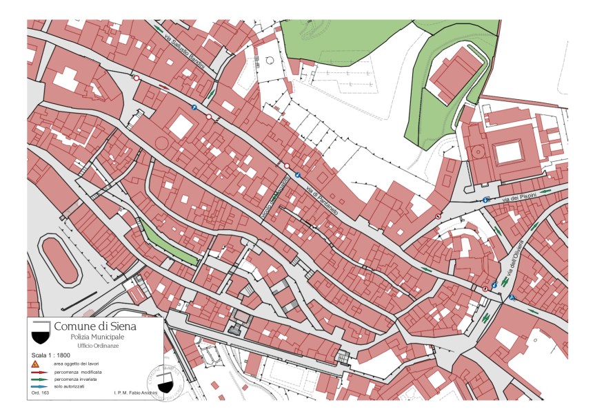 Siena: Modifiche alla viabilità in via di&nbsp;Pantaneto