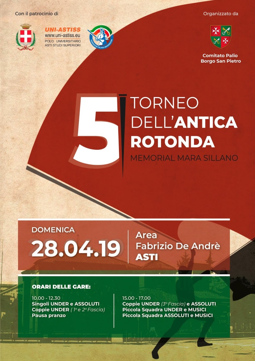 Palio di Asti, Comitato Palio Borgo San Pietro: 28/04 5° Torneo dell’Antica Rotonda