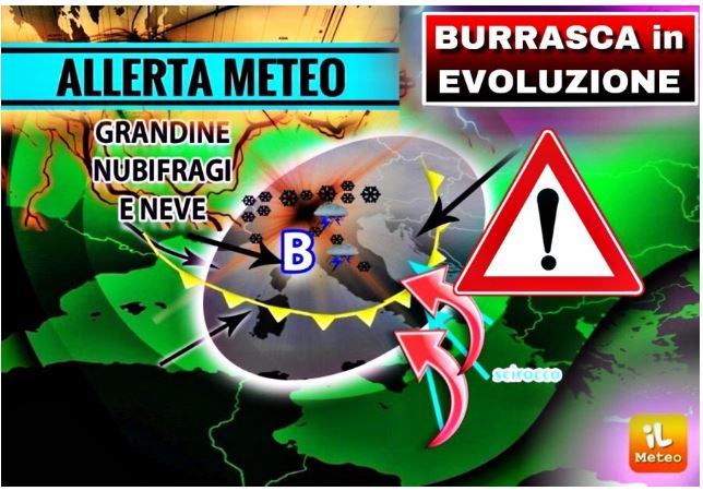 Italia, Meteo: OGGI Venerdì 5 Aprile BURRASCA in ATTO, ancora PIOGGE, GRANDINE e NEVE. Ecco DOVE nelle PROSSIME&nbsp;ORE