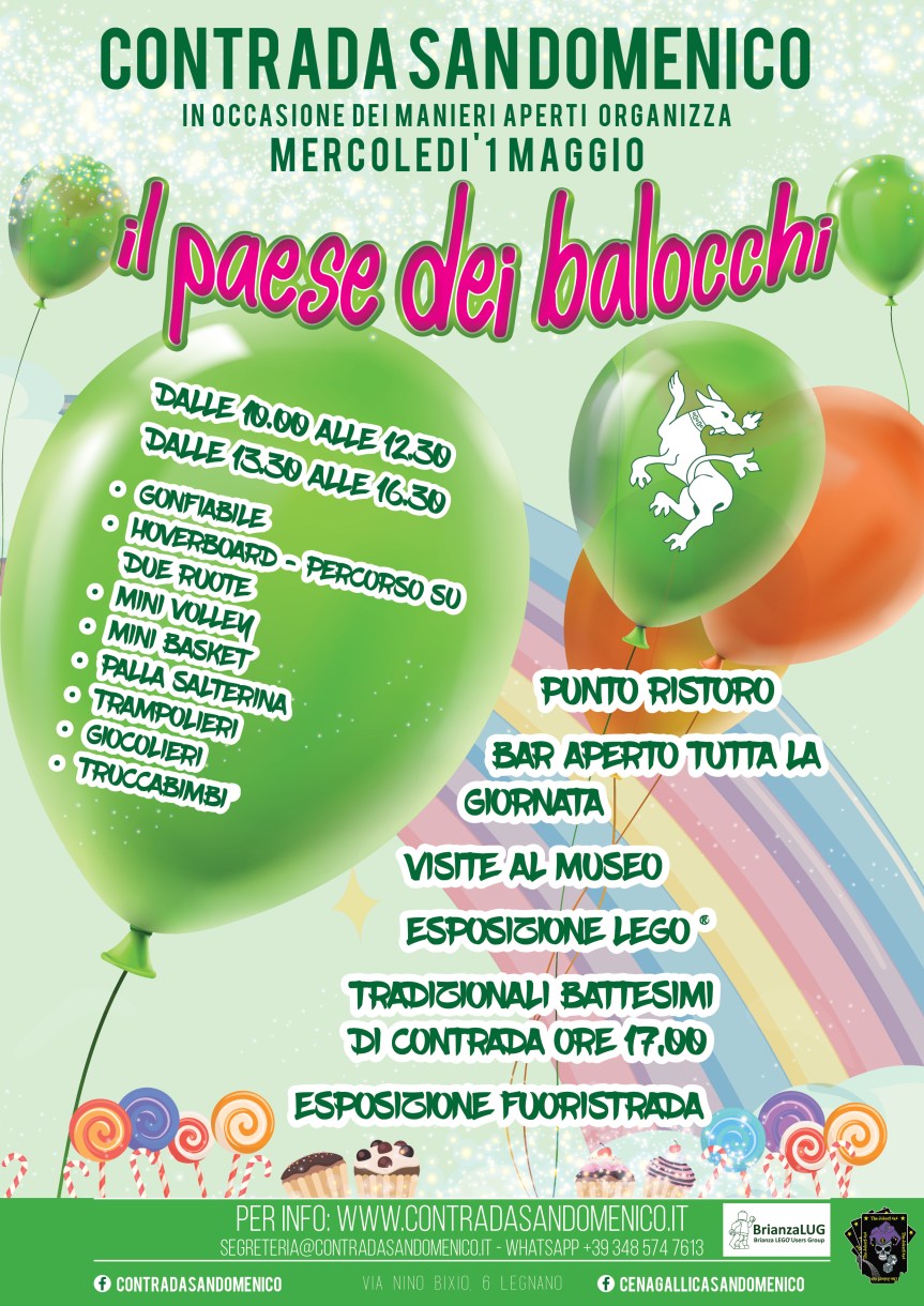 Palio di Legnano, Contrada San Domenico: 01/05 “Il Paese dei&nbsp;Balocchi”