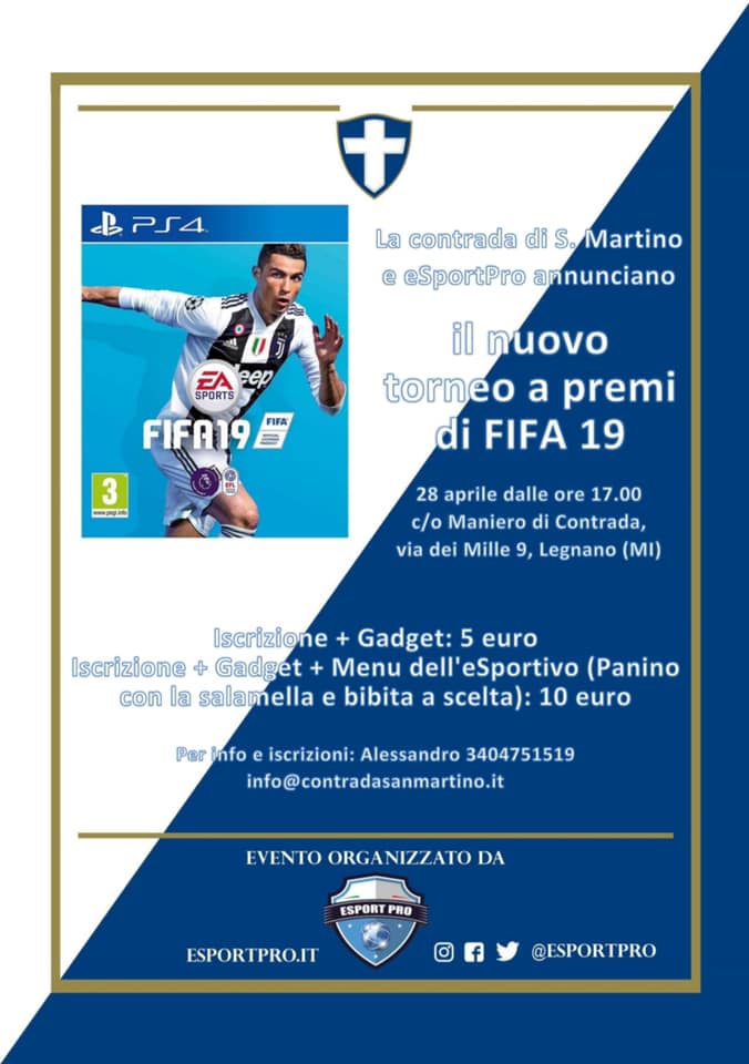 Palio di Legnano, Contrada San Martino: 28/04 Torneo di FIFA&nbsp;19