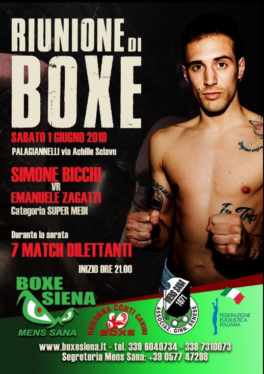 Siena, Boxe Mens Sana: Siena Warrior Simone&nbsp;Bicchi