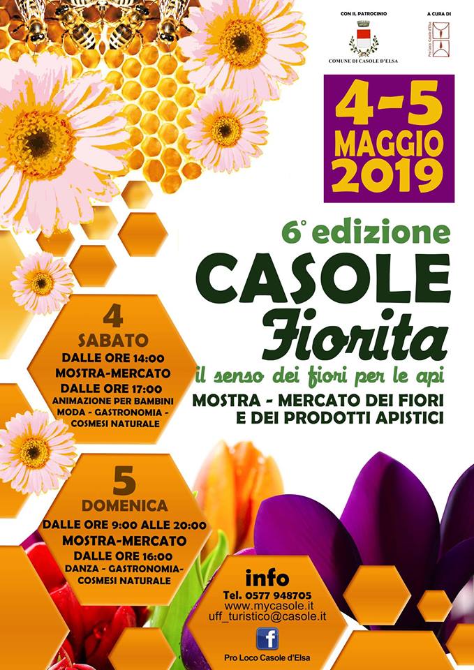 Provincia di Siena: 04-05/05 “Casole Fiorita & il senso dei fiori per le api”&nbsp;2019