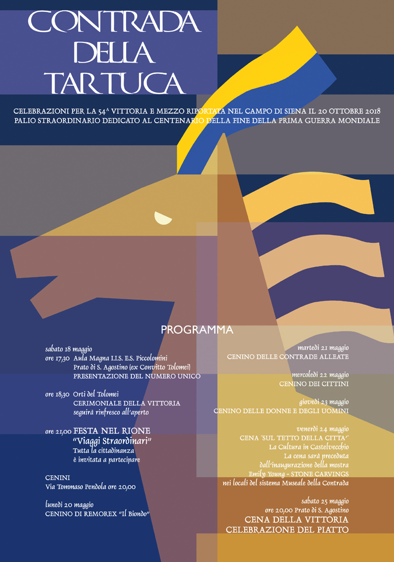 Palio di Siena, Contrada della Tartuca: Oggi 18/05 “Viaggi Straordinari” Festa nel Rione per la Vittoria del Palio&nbsp;Straordinario