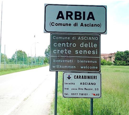 Provincia di Siena: Arbia, ecco i nuovi cartelli&nbsp;stradali
