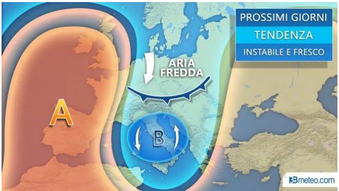 Toscana, Meteo: Prossima Settimana, Lunedì Perturbazione con Vento e Neve, poi accadrà qualcosa di inaspettato.&nbsp;Tendenza